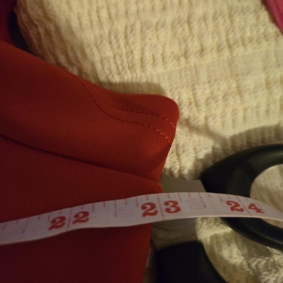 Red Cocktail Midi Dress With Zip Back - Picture 5 of 6